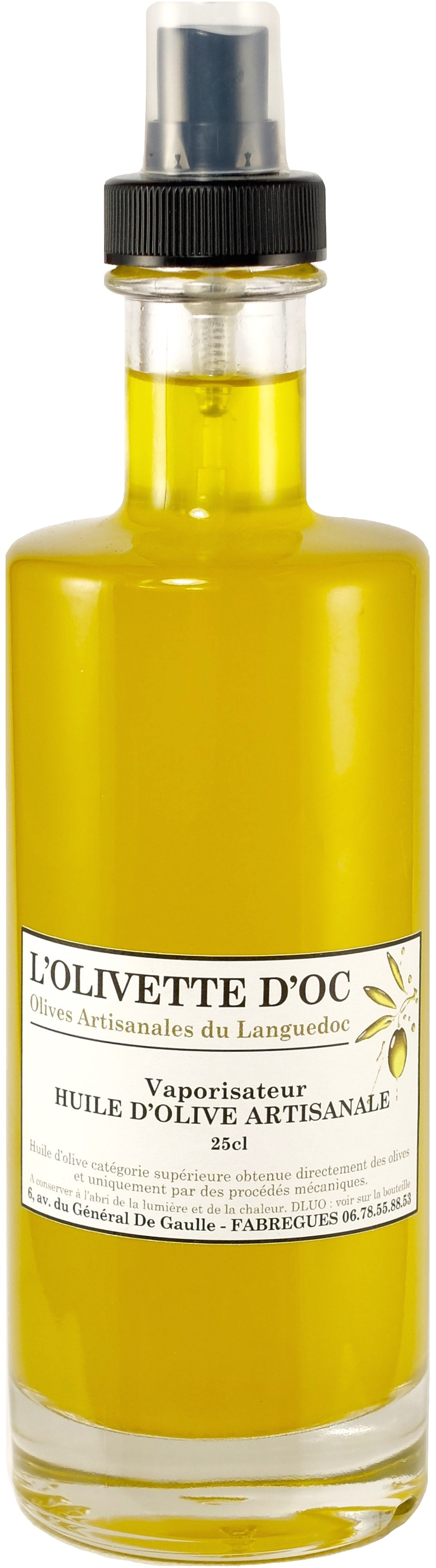 Vapo huile : Huile d'olive en ligne : production oléicole, producteur -  Moulin de l'Olivette d'OC